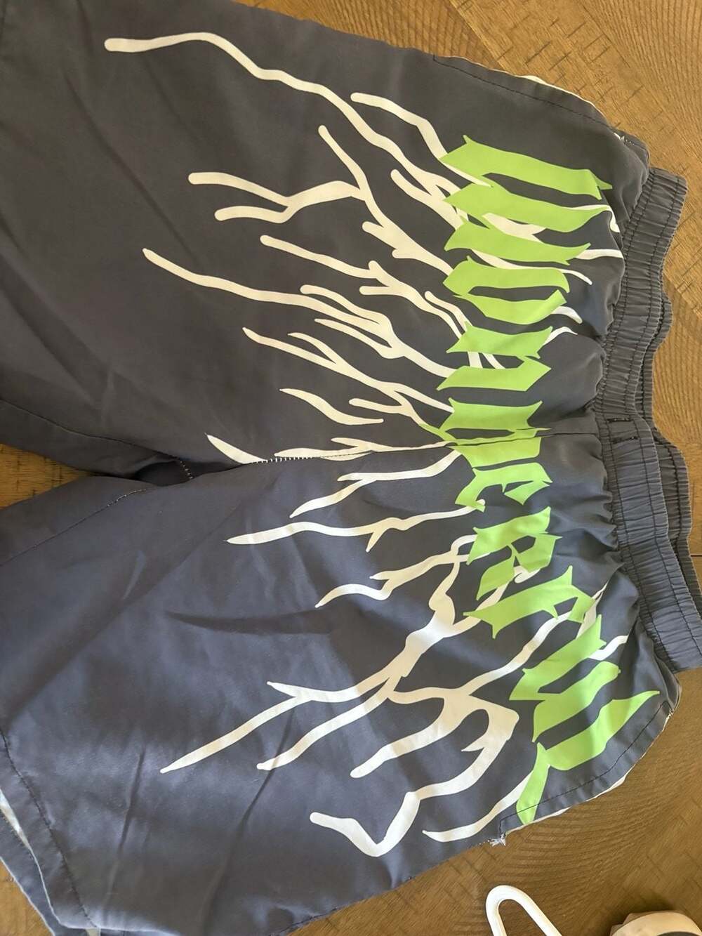 Nike Vintage 90s Lightning Shorts Green and Black